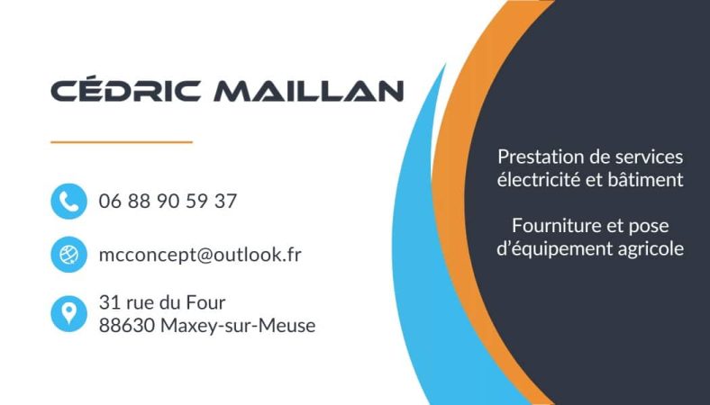 Conception graphique carte de visite Nancy – MC Concept par Côme Communication