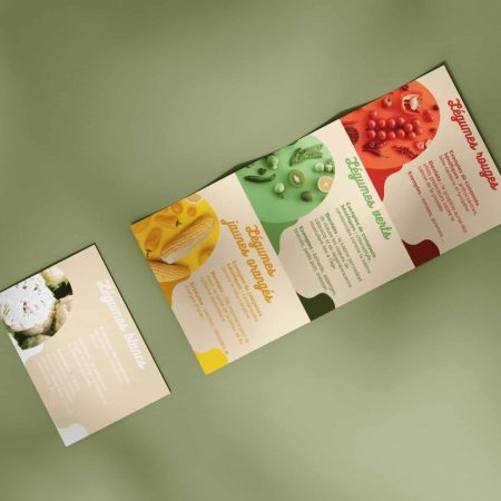 Dépliant pour une nutritionniste à Nancy conçu par Côme Communication