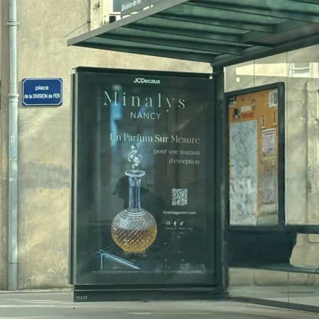 Affiche conçue par Côme Communication pour Minalys à Nancy